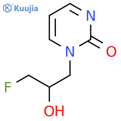 1-(3-fluoro-2-hydroxypropyl)-1,2-dihydropyrimidin-2-one structure