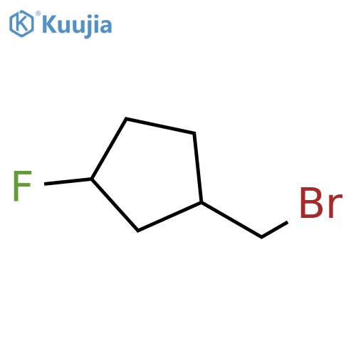 1-(bromomethyl)-3-fluorocyclopentane structure