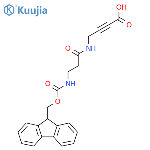 4-3-({(9H-fluoren-9-yl)methoxycarbonyl}amino)propanamidobut-2-ynoic acid structure