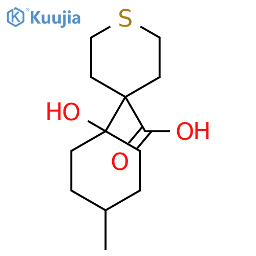 4-(1-Hydroxy-4-methylcyclohexyl)thiane-4-carboxylic acid structure
