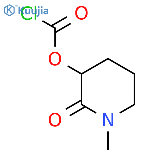 1-methyl-2-oxopiperidin-3-yl chloroformate structure