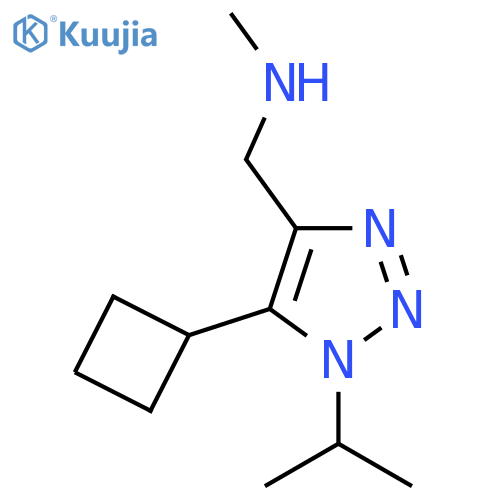 {5-cyclobutyl-1-(propan-2-yl)-1H-1,2,3-triazol-4-ylmethyl}(methyl)amine structure