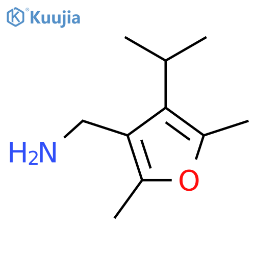 2,5-dimethyl-4-(propan-2-yl)furan-3-ylmethanamine structure