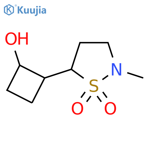 5-(2-hydroxycyclobutyl)-2-methyl-1lambda6,2-thiazolidine-1,1-dione structure