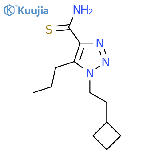 1-(2-cyclobutylethyl)-5-propyl-1H-1,2,3-triazole-4-carbothioamide structure