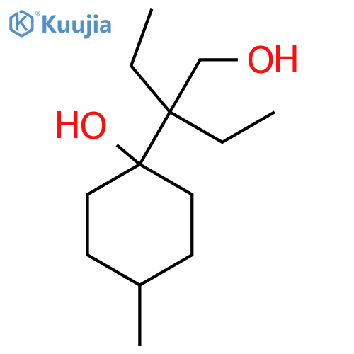 1-(2-ethyl-1-hydroxybutan-2-yl)-4-methylcyclohexan-1-ol structure