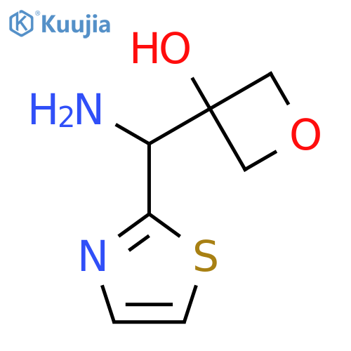 3-amino(1,3-thiazol-2-yl)methyloxetan-3-ol structure