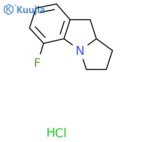 5-fluoro-1H,2H,3H,9H,9aH-benzobpyrrolizine hydrochloride structure