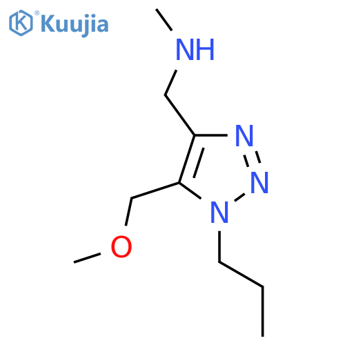 {5-(methoxymethyl)-1-propyl-1H-1,2,3-triazol-4-ylmethyl}(methyl)amine structure