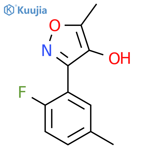 3-(2-fluoro-5-methylphenyl)-5-methyl-1,2-oxazol-4-ol structure