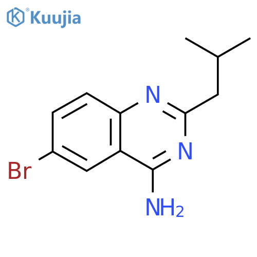 6-bromo-2-(2-methylpropyl)quinazolin-4-amine structure