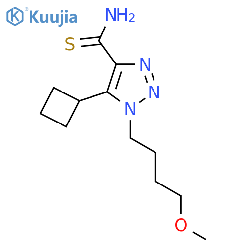 5-cyclobutyl-1-(4-methoxybutyl)-1H-1,2,3-triazole-4-carbothioamide structure