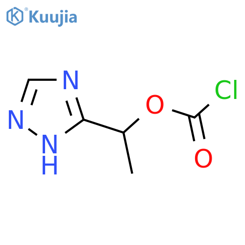 1-(4H-1,2,4-triazol-3-yl)ethyl chloroformate structure