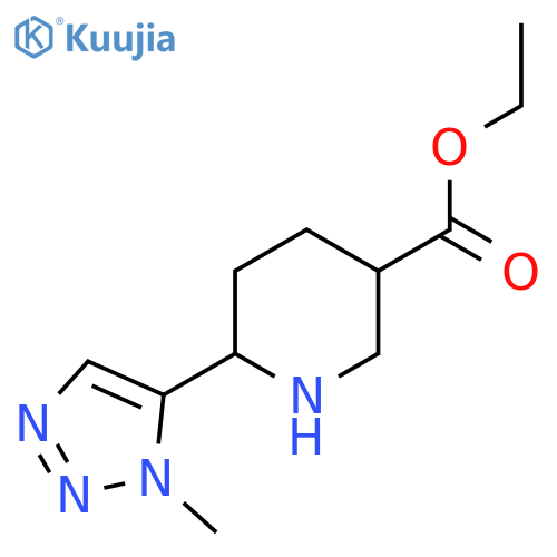 ethyl 6-(1-methyl-1H-1,2,3-triazol-5-yl)piperidine-3-carboxylate structure