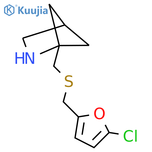 1-({(5-chlorofuran-2-yl)methylsulfanyl}methyl)-2-azabicyclo2.1.1hexane structure