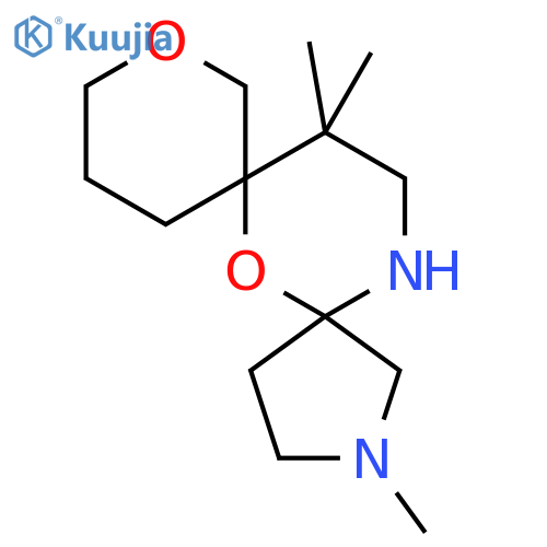 2,13,13-trimethyl-6,9-dioxa-2,15-diazadispiro4.1.5^{7}.3^{5}pentadecane structure