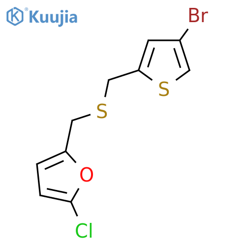 2-({(4-bromothiophen-2-yl)methylsulfanyl}methyl)-5-chlorofuran structure