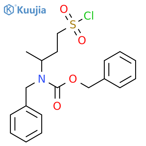 benzyl N-benzyl-N-4-(chlorosulfonyl)butan-2-ylcarbamate structure