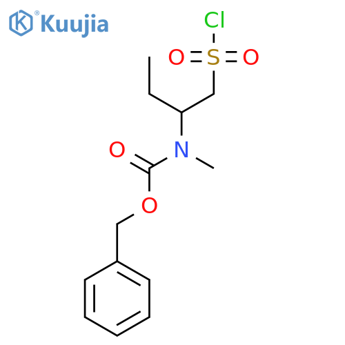 benzyl N-1-(chlorosulfonyl)butan-2-yl-N-methylcarbamate structure