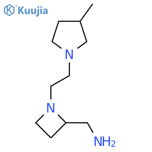 {1-2-(3-methylpyrrolidin-1-yl)ethylazetidin-2-yl}methanamine structure