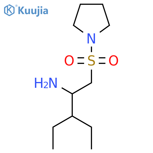 3-ethyl-1-(pyrrolidine-1-sulfonyl)pentan-2-amine structure