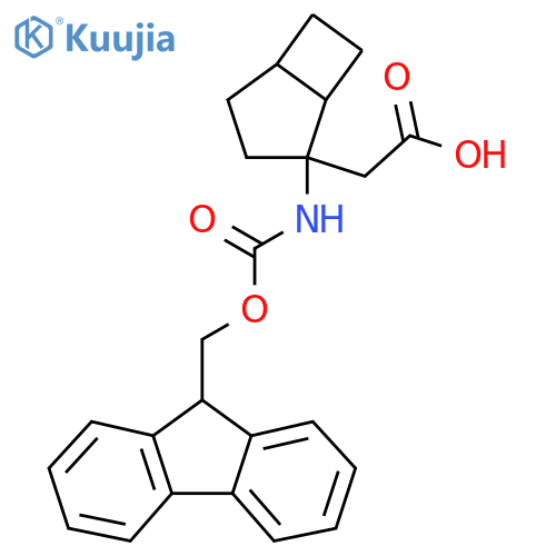 2-2-({(9H-fluoren-9-yl)methoxycarbonyl}amino)bicyclo3.2.0heptan-2-ylacetic acid structure