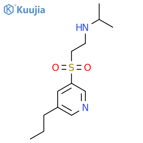(propan-2-yl)({2-(5-propylpyridin-3-yl)sulfonylethyl})amine structure