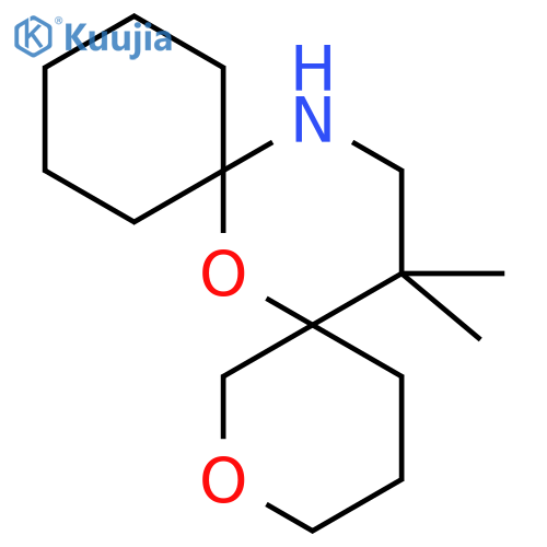 16,16-dimethyl-2,7-dioxa-14-azadispiro5.1.5^{8}.3^{6}hexadecane structure