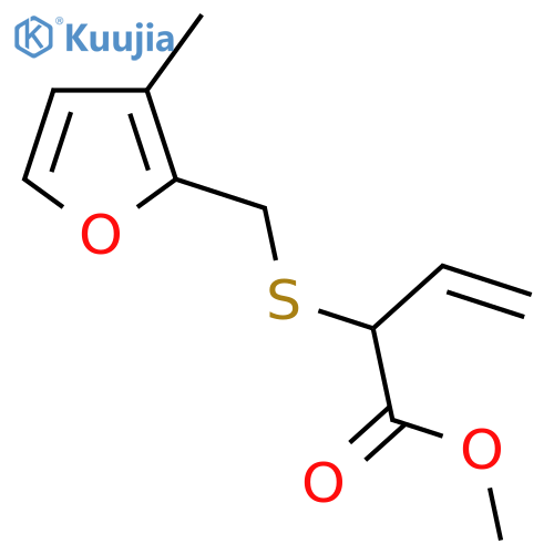 methyl 2-{(3-methylfuran-2-yl)methylsulfanyl}but-3-enoate structure
