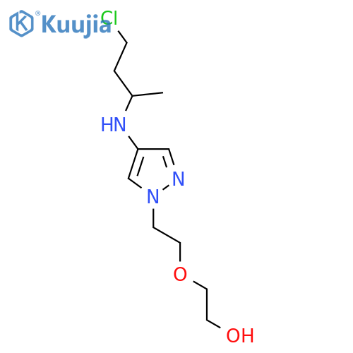 2-(2-{4-(4-chlorobutan-2-yl)amino-1H-pyrazol-1-yl}ethoxy)ethan-1-ol structure