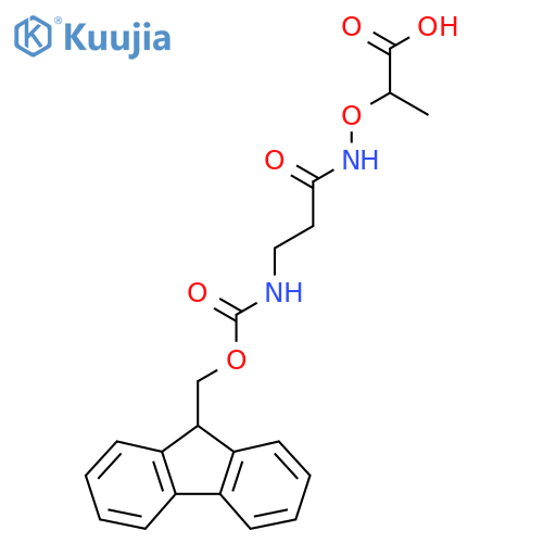 2-{3-({(9H-fluoren-9-yl)methoxycarbonyl}amino)propanamidooxy}propanoic acid structure