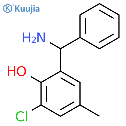 2-amino(phenyl)methyl-6-chloro-4-methylphenol structure