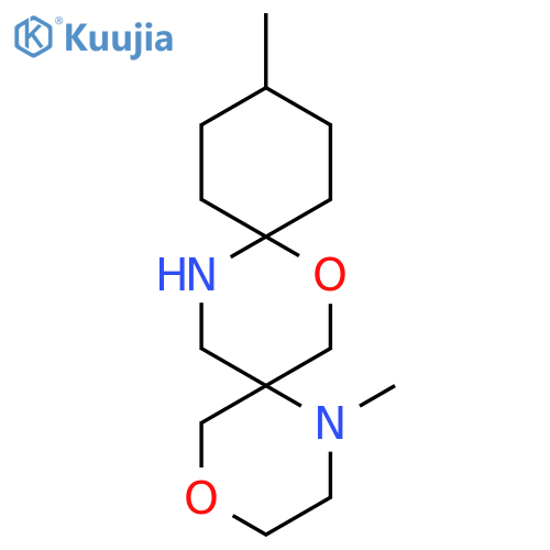 1,12-dimethyl-4,8-dioxa-1,15-diazadispiro5.2.5^{9}.2^{6}hexadecane structure