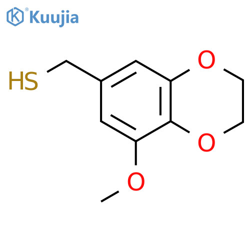 (8-methoxy-2,3-dihydro-1,4-benzodioxin-6-yl)methanethiol structure