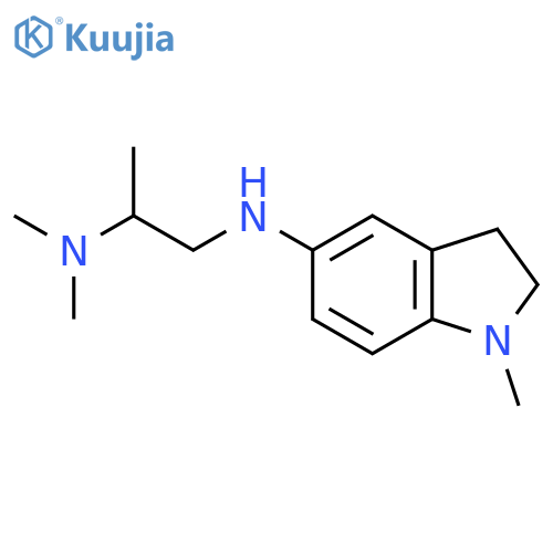 N-2-(dimethylamino)propyl-1-methyl-2,3-dihydro-1H-indol-5-amine structure