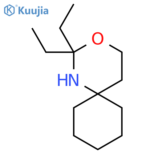 2,2-diethyl-3-oxa-1-azaspiro5.5undecane structure