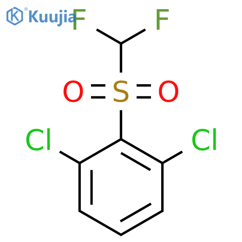 1,3-dichloro-2-difluoromethanesulfonylbenzene structure