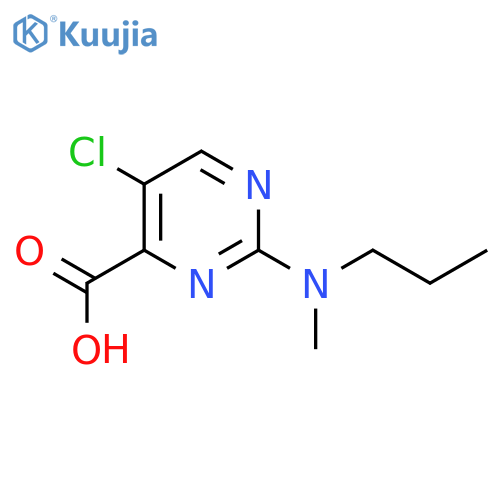 5-chloro-2-methyl(propyl)aminopyrimidine-4-carboxylic acid structure