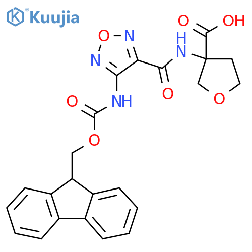 3-4-({(9H-fluoren-9-yl)methoxycarbonyl}amino)-1,2,5-oxadiazole-3-amidooxolane-3-carboxylic acid structure
