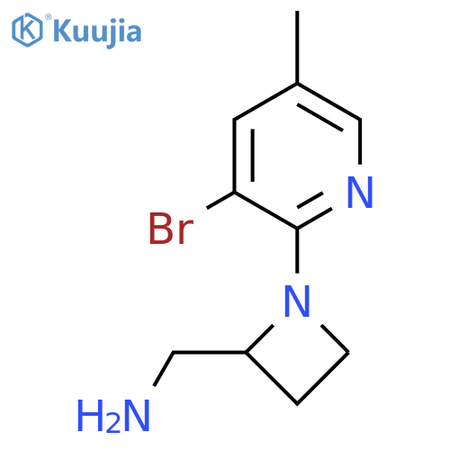 1-(3-bromo-5-methylpyridin-2-yl)azetidin-2-ylmethanamine structure