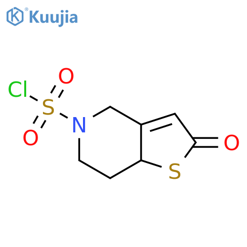2-oxo-2H,4H,5H,6H,7H,7aH-thieno3,2-cpyridine-5-sulfonyl chloride structure