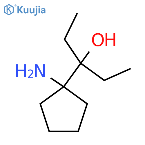 3-(1-aminocyclopentyl)pentan-3-ol structure