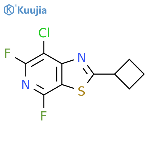 7-chloro-2-cyclobutyl-4,6-difluoro-1,3thiazolo5,4-cpyridine structure