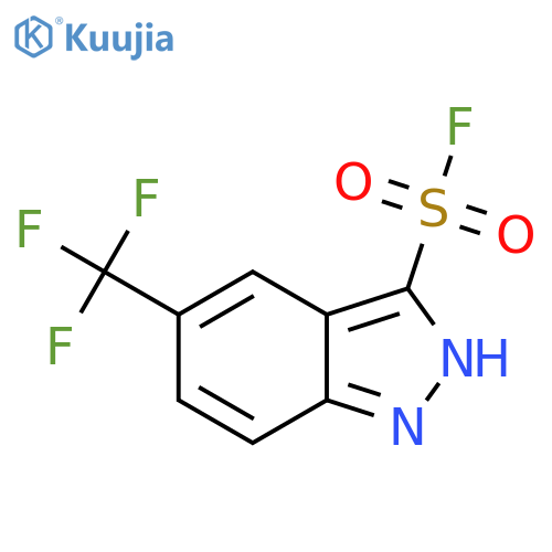 5-(trifluoromethyl)-1H-indazole-3-sulfonyl fluoride structure