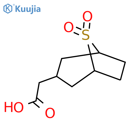 2-(8,8-dioxo-8lambda6-thiabicyclo3.2.1octan-3-yl)acetic acid structure