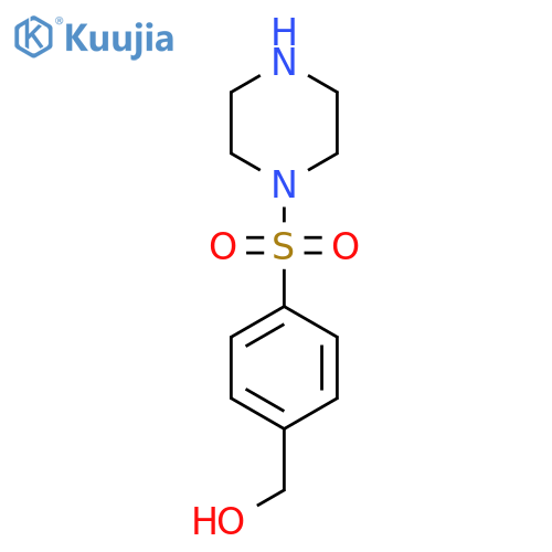 4-(piperazine-1-sulfonyl)phenylmethanol structure