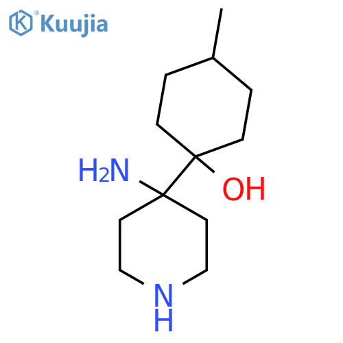 1-(4-aminopiperidin-4-yl)-4-methylcyclohexan-1-ol structure
