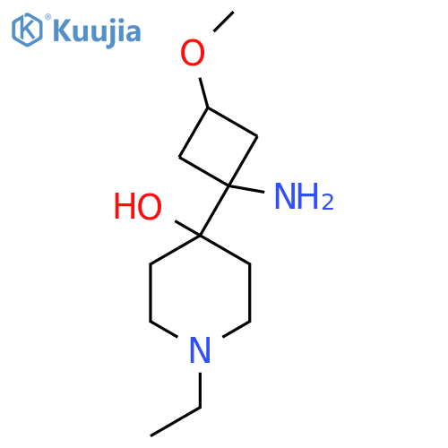 4-(1-amino-3-methoxycyclobutyl)-1-ethylpiperidin-4-ol structure