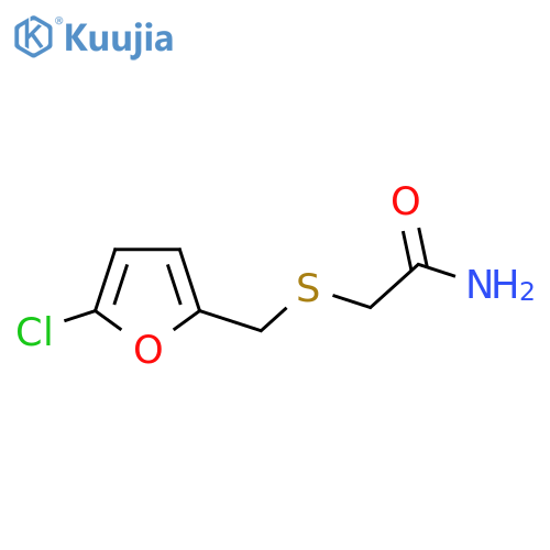2-{(5-chlorofuran-2-yl)methylsulfanyl}acetamide structure