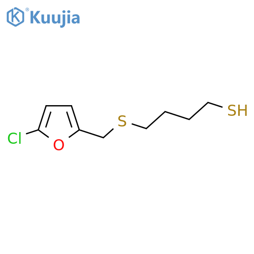 4-{(5-chlorofuran-2-yl)methylsulfanyl}butane-1-thiol structure